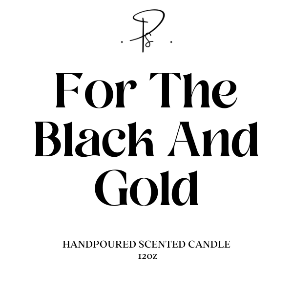 For The Black & Gold | New Orleans Saints Candle