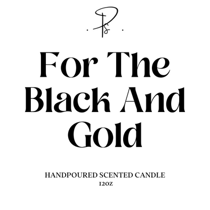 For The Black & Gold | New Orleans Saints Candle